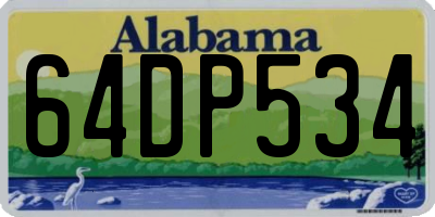 AL license plate 64DP534