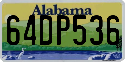 AL license plate 64DP536