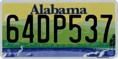 AL license plate 64DP537