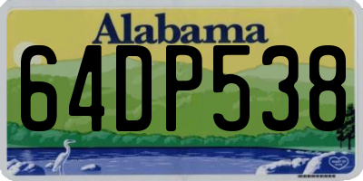 AL license plate 64DP538