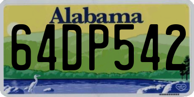 AL license plate 64DP542