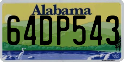 AL license plate 64DP543