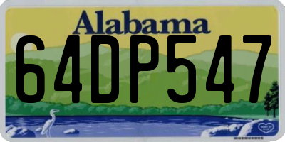 AL license plate 64DP547