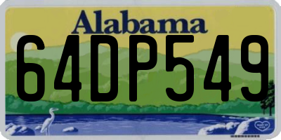 AL license plate 64DP549