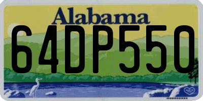 AL license plate 64DP550
