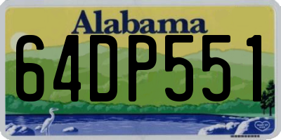 AL license plate 64DP551