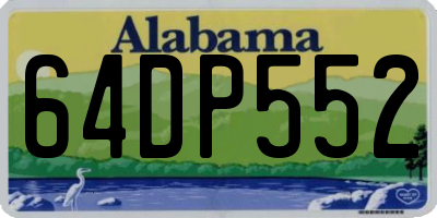 AL license plate 64DP552