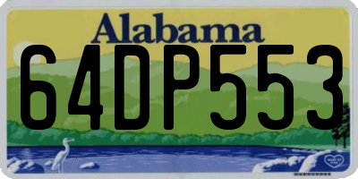 AL license plate 64DP553
