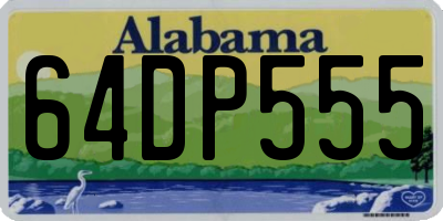 AL license plate 64DP555