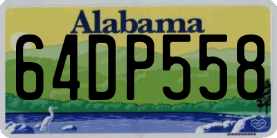 AL license plate 64DP558