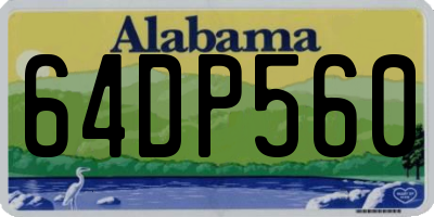 AL license plate 64DP560