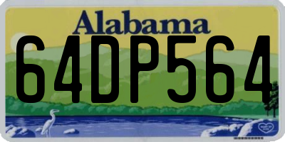 AL license plate 64DP564