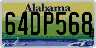 AL license plate 64DP568