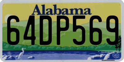 AL license plate 64DP569