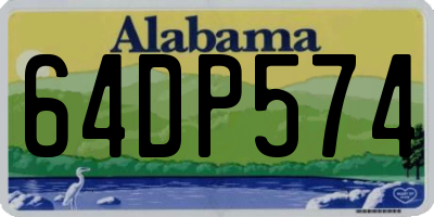 AL license plate 64DP574