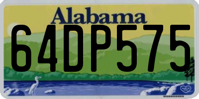 AL license plate 64DP575