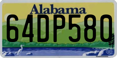 AL license plate 64DP580