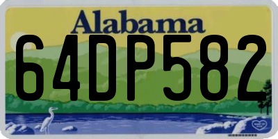 AL license plate 64DP582