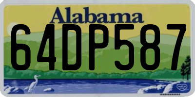 AL license plate 64DP587
