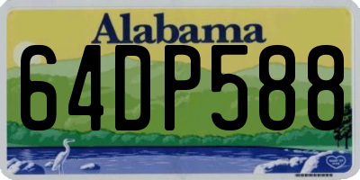 AL license plate 64DP588