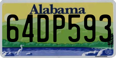 AL license plate 64DP593