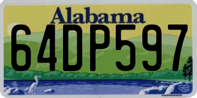 AL license plate 64DP597