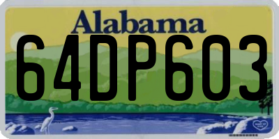 AL license plate 64DP603