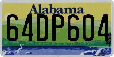 AL license plate 64DP604
