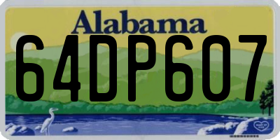 AL license plate 64DP607