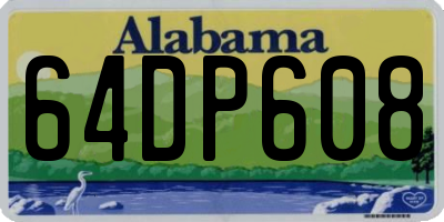 AL license plate 64DP608