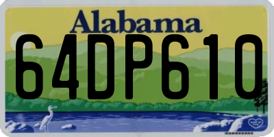 AL license plate 64DP610
