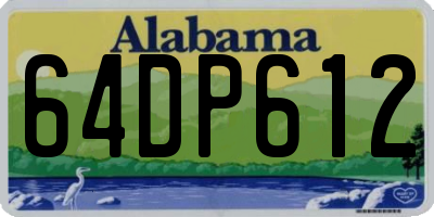 AL license plate 64DP612