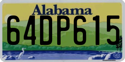 AL license plate 64DP615
