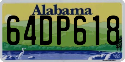 AL license plate 64DP618