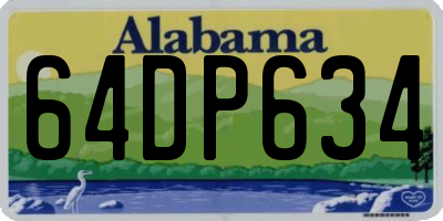 AL license plate 64DP634