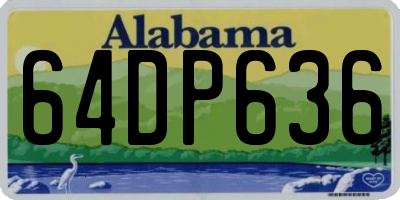 AL license plate 64DP636