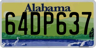 AL license plate 64DP637