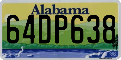 AL license plate 64DP638