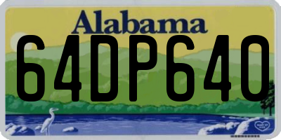 AL license plate 64DP640