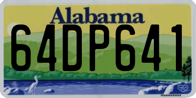 AL license plate 64DP641