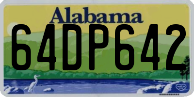 AL license plate 64DP642