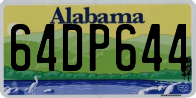 AL license plate 64DP644