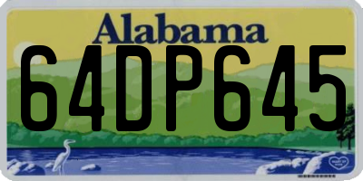 AL license plate 64DP645