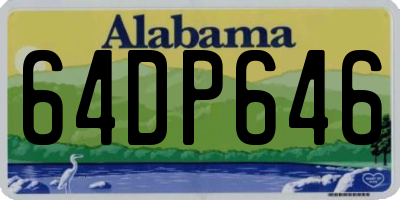AL license plate 64DP646