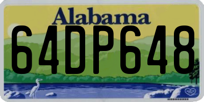 AL license plate 64DP648