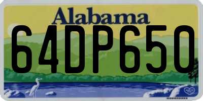AL license plate 64DP650