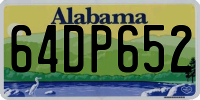 AL license plate 64DP652