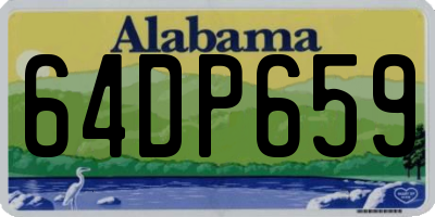 AL license plate 64DP659