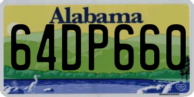 AL license plate 64DP660