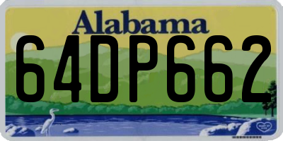AL license plate 64DP662